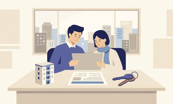 부동산플랜 소개 일러스트