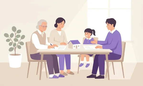 상속플랜 소개 일러스트